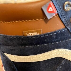 Vans Dark Blue and Beige Sneakers